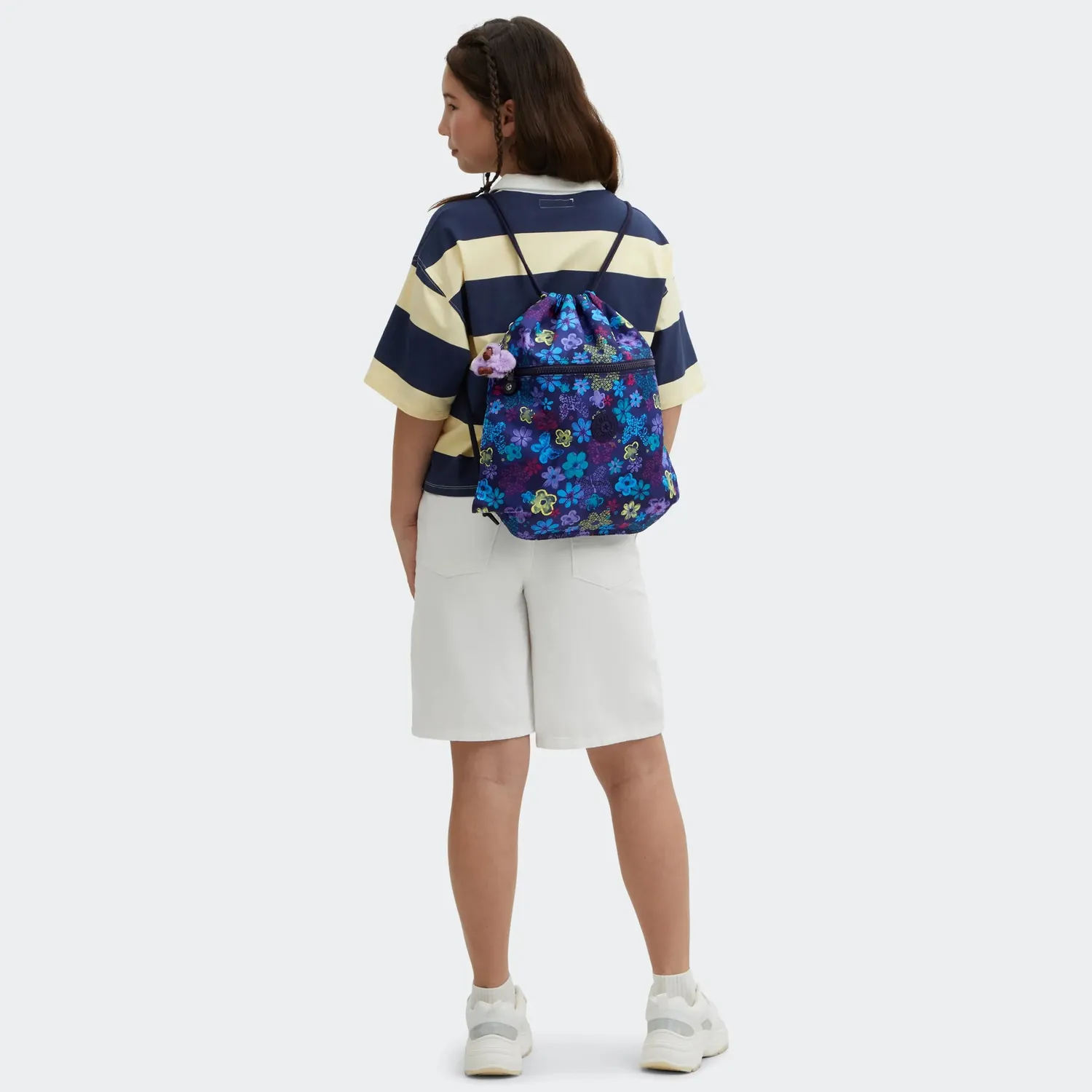 Kipling Supertaboo gymtas Dark Flower Stamp Medium waterafstotend