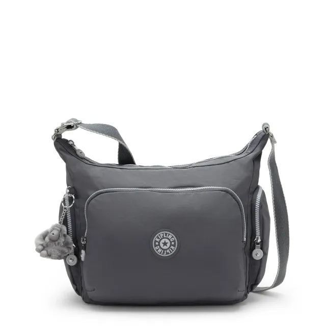 Kipling Gabb crossbodytas Groot Moonlit Grey lichtgewicht