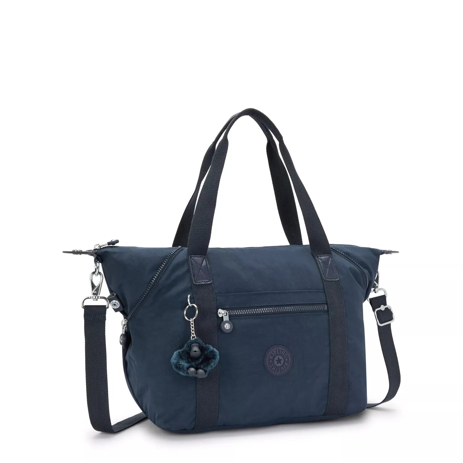 Kipling Art handtas medium Blue Bleu 2 verstelbaar