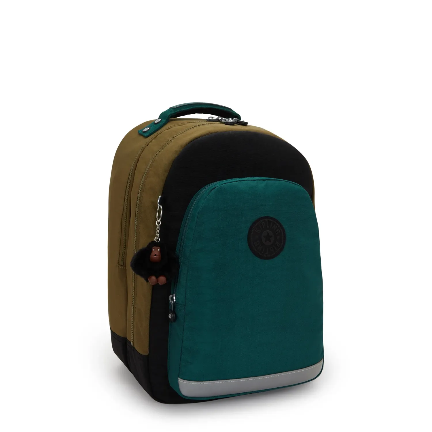 Kipling Class Room rugzak Groot Black Khaki Block laptopvak
