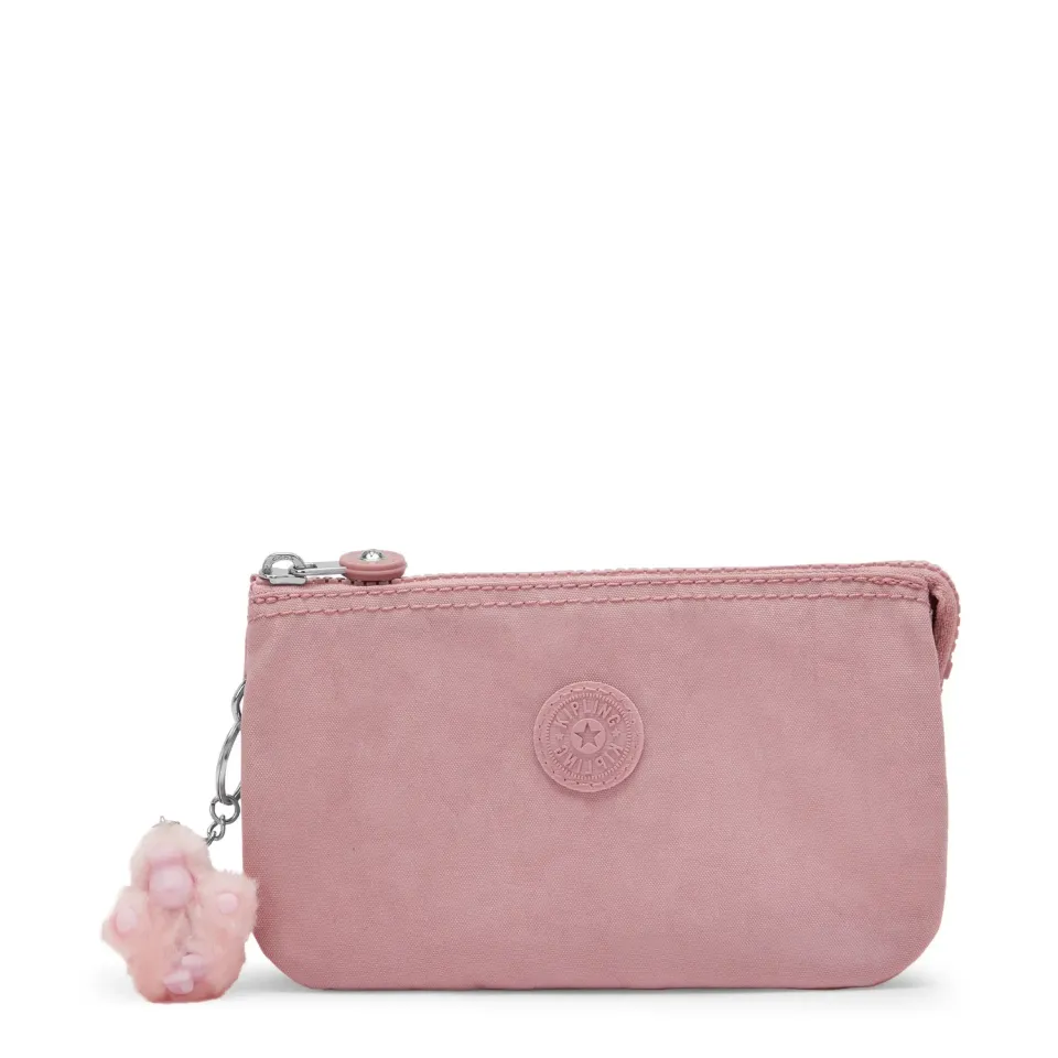 Kipling Creativity L etui Smoky Blush groot nylon organizer