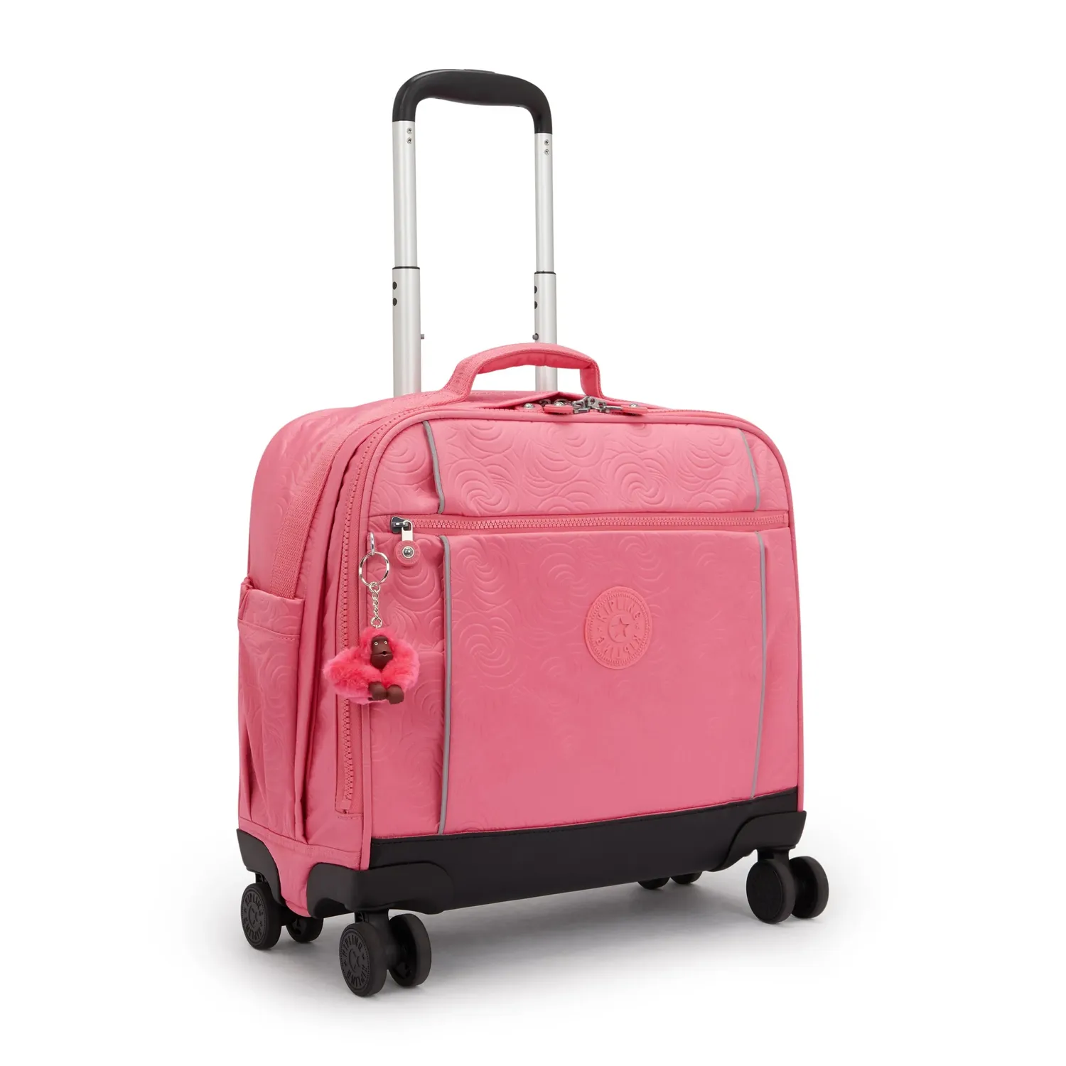 Kipling New Storia schooltas trolley groot Pink Swirl Emboss