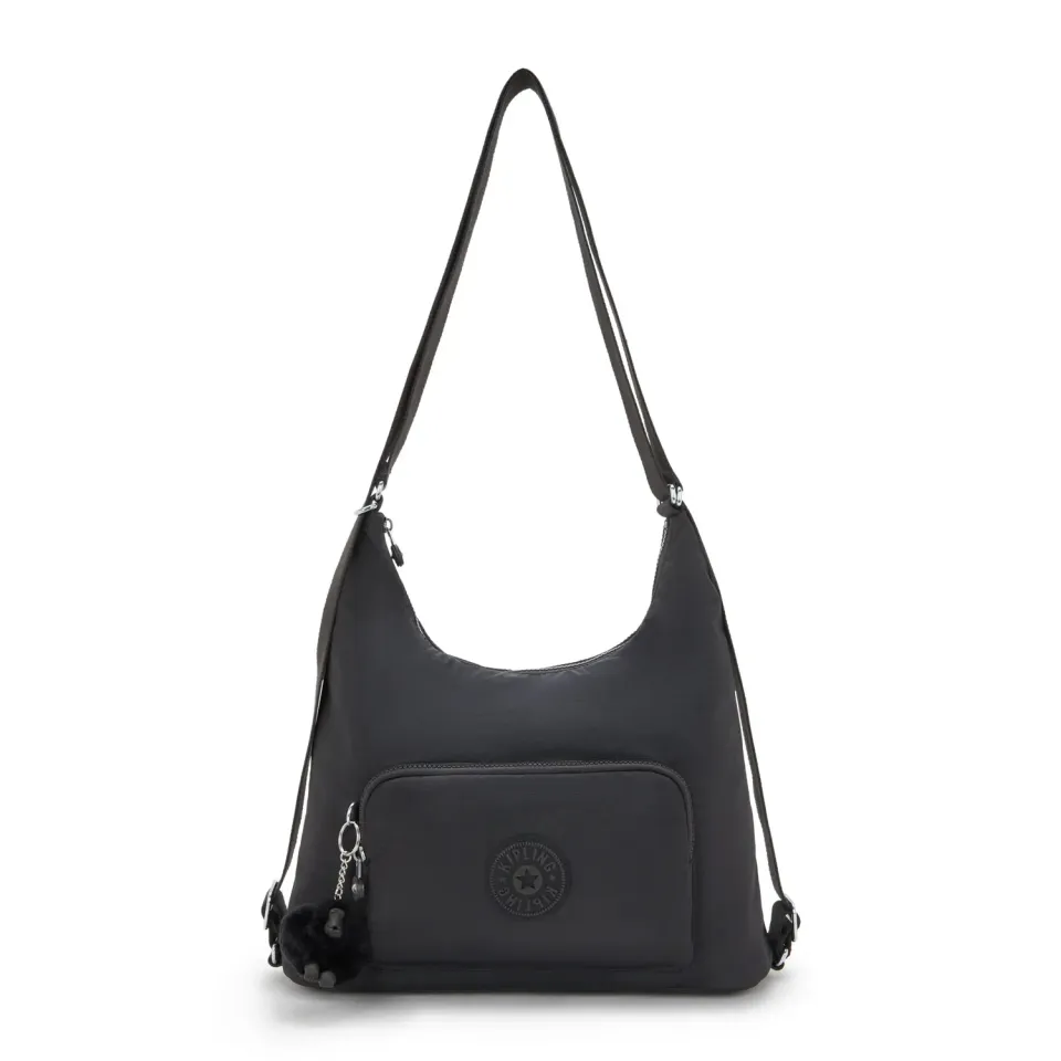 Kipling Yenna schoudertas Black Noir medium multifunctioneel
