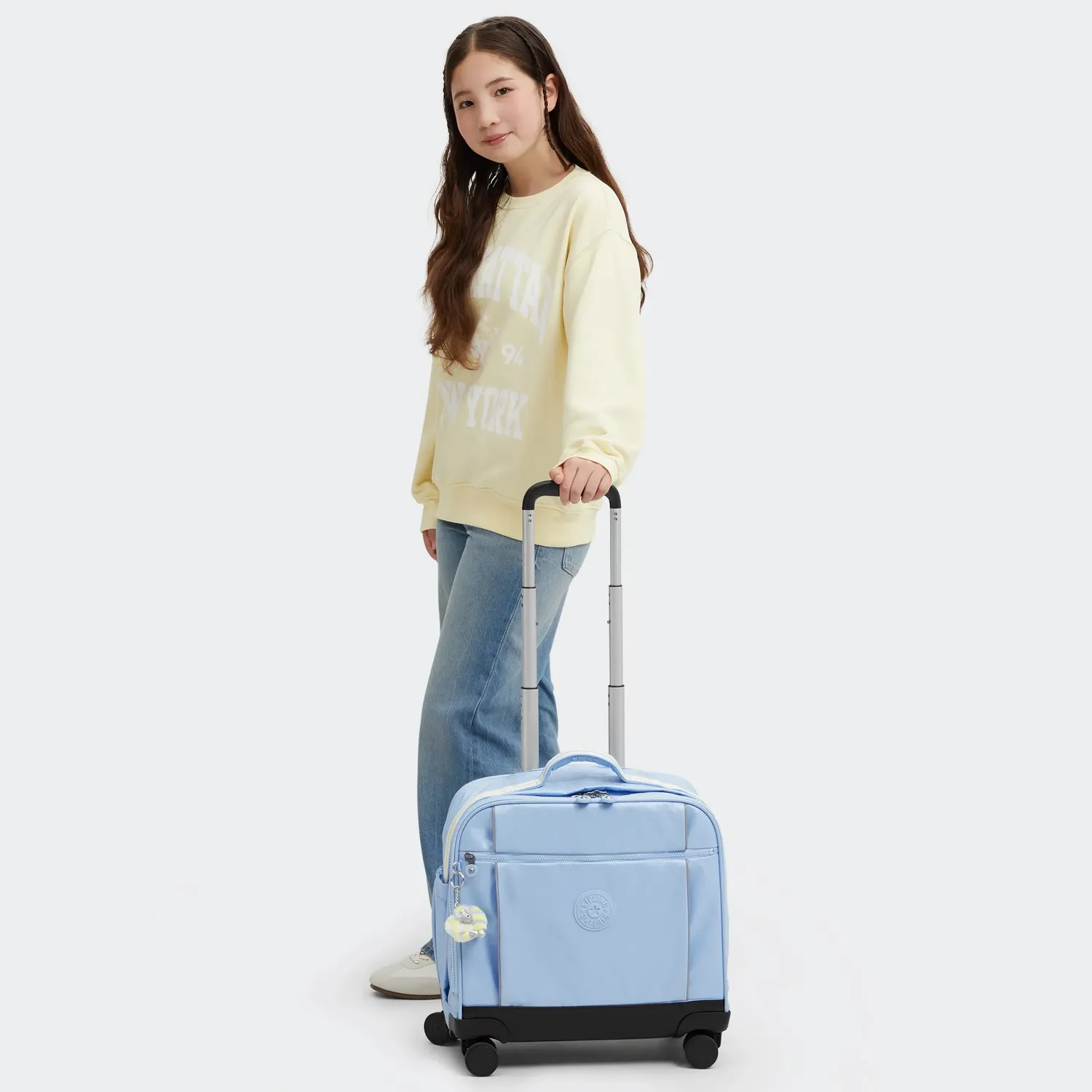 Kipling New Storia trolley Clear Sky Metallic Groot vakken