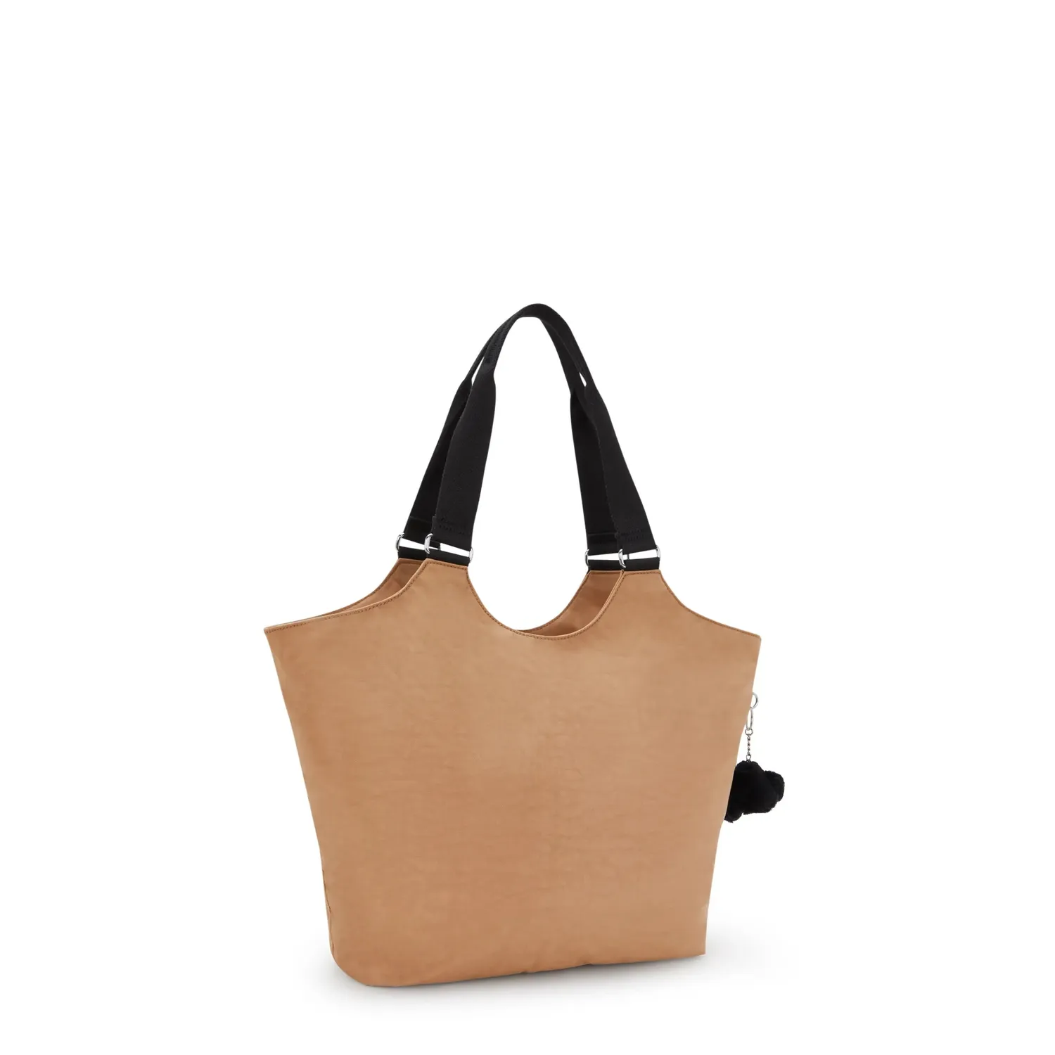 Kipling New Cicely shopper Medium Early Tan Heritage met ritsvakken