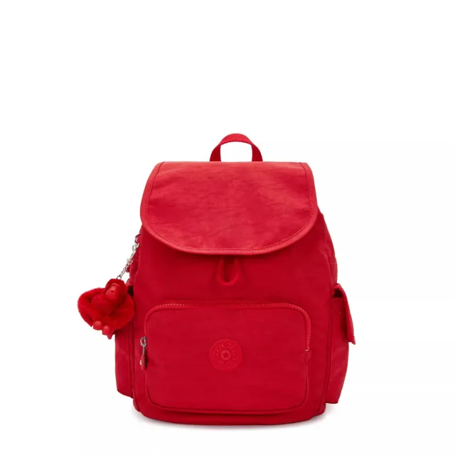 Kipling City Pack S rugzak Klein Red Rouge waterafstotend