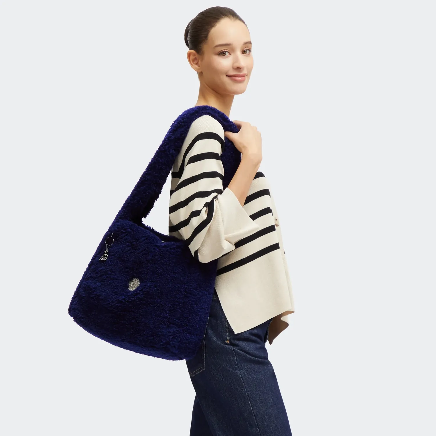 Kipling Nakato M schoudertas Fuzzy Night A4