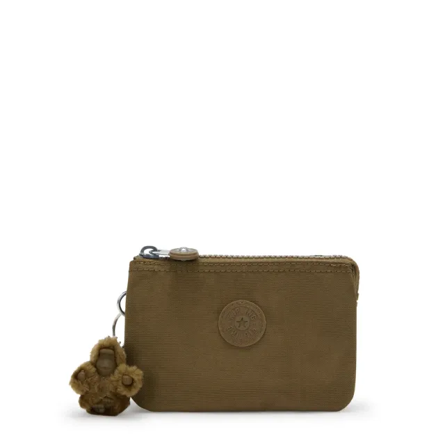 Kipling Creativity S portemonnee Smooth Khaki klein groen