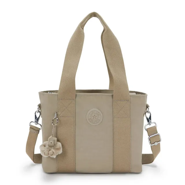 Kipling Minta M Up schoudertas Soft Taupe Medium afneembare band