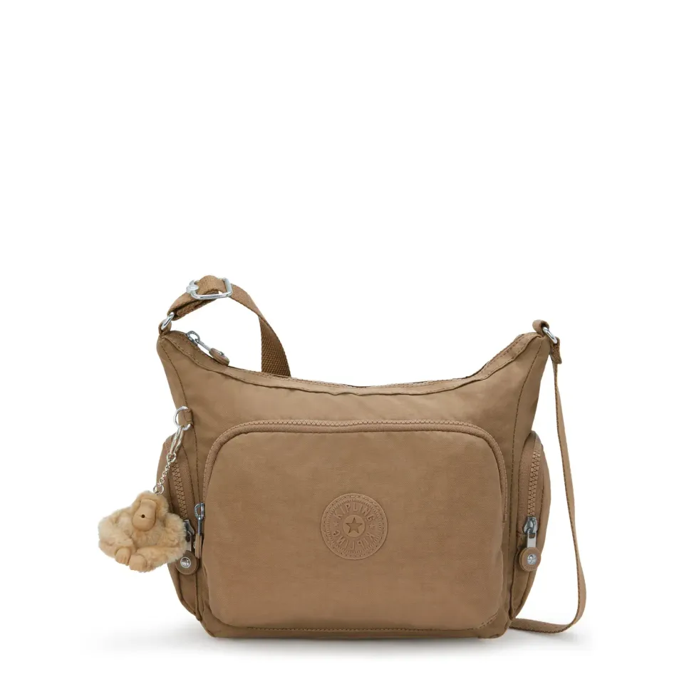 Kipling Gabb S crossbodytas Early Tan Medium verstelbaar