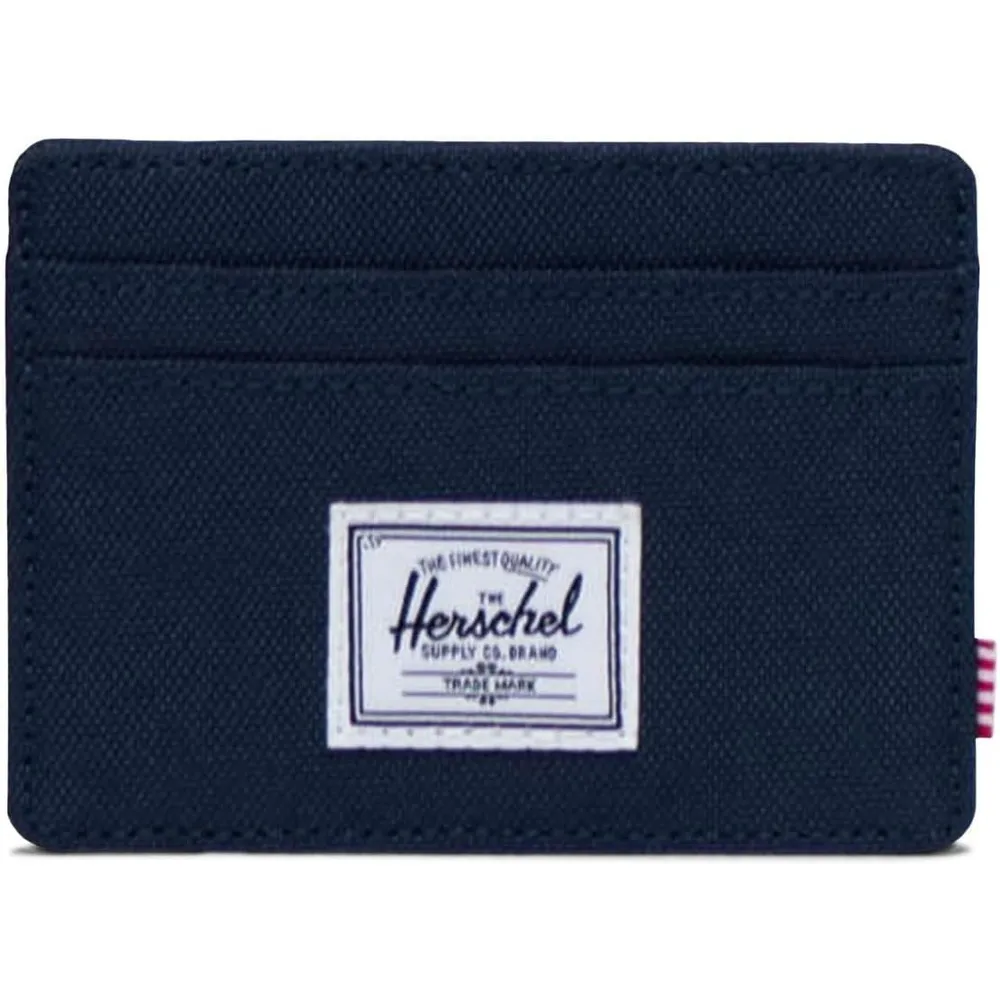 Herschel Charlie pasjeshouder Raven Crosshatch plat