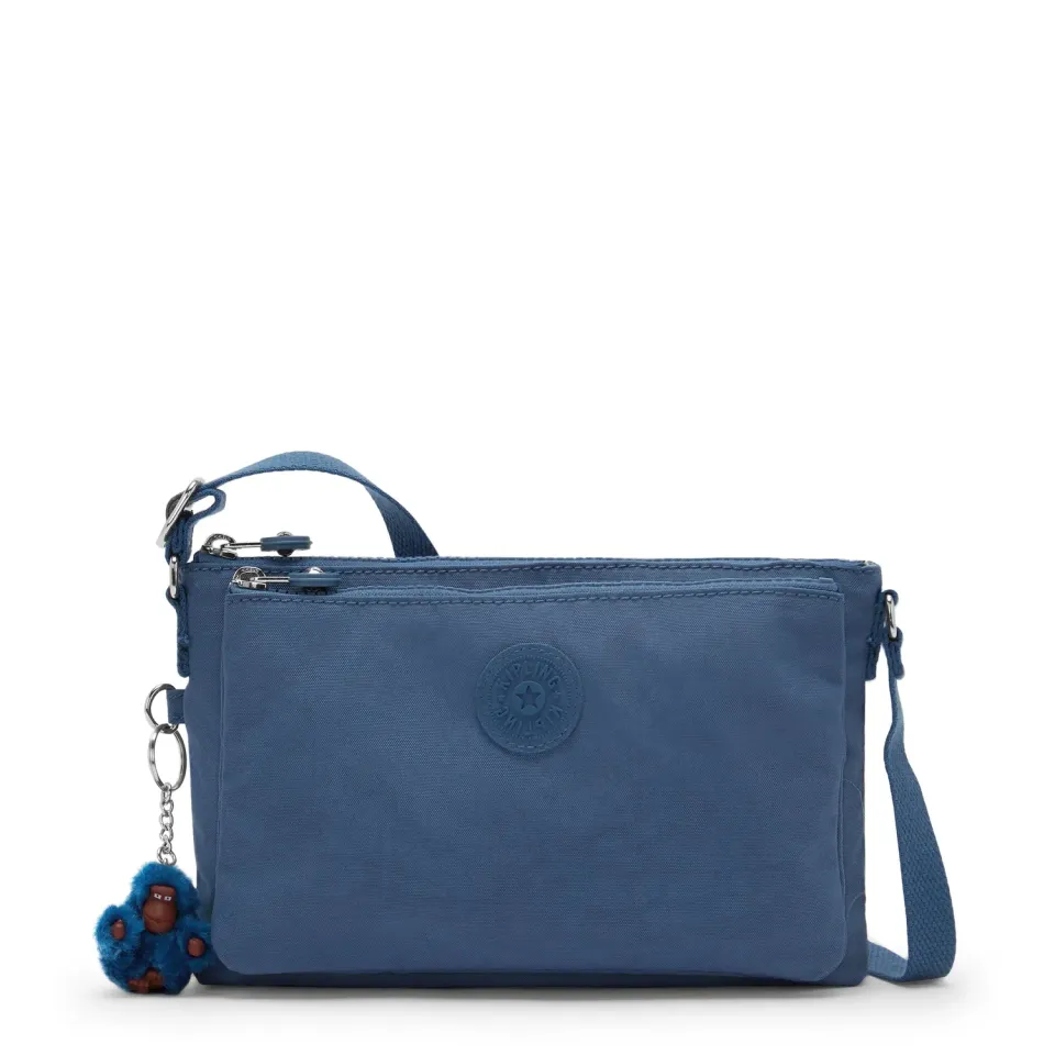 Kipling Mikaela schoudertas klein Delicate Blue crossbody