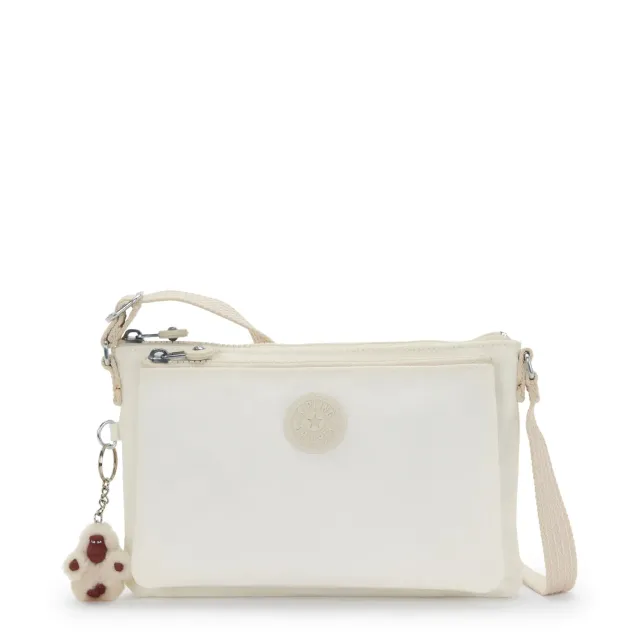 Kipling Mikaela schoudertas klein Pure White wit