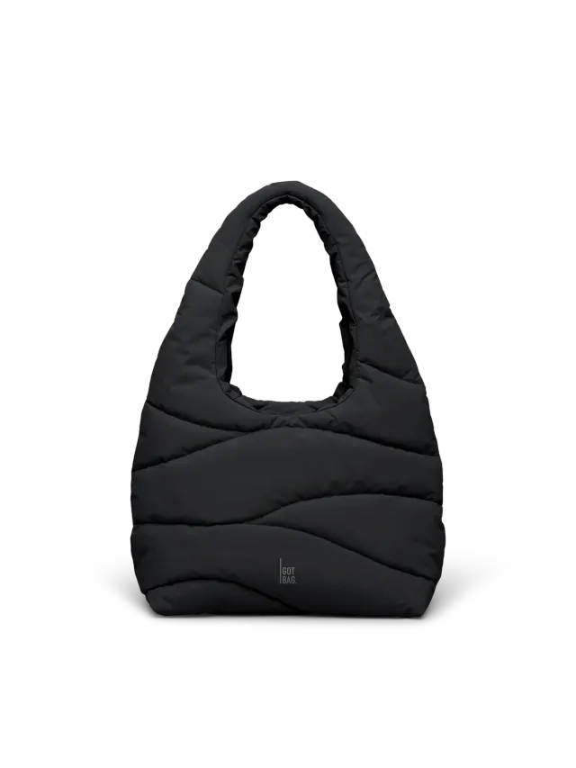 Got Bag Wavy Puffer schoudertas black monochrome zacht