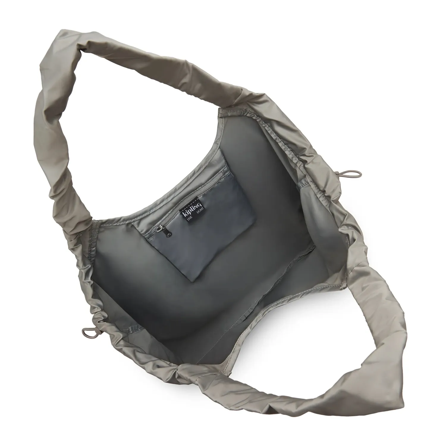 Kipling Assie L schoudertas Entirely Grey groot A4
