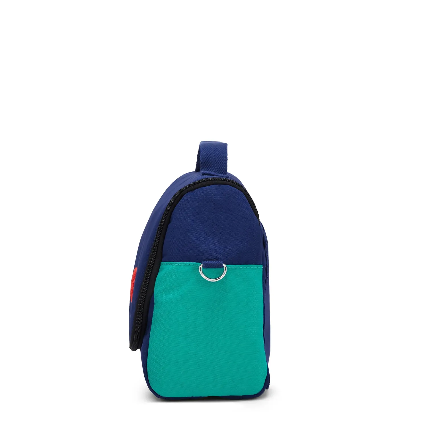 Kipling New Kichirou lunchtas Escape Blue Block groot met trolleyband