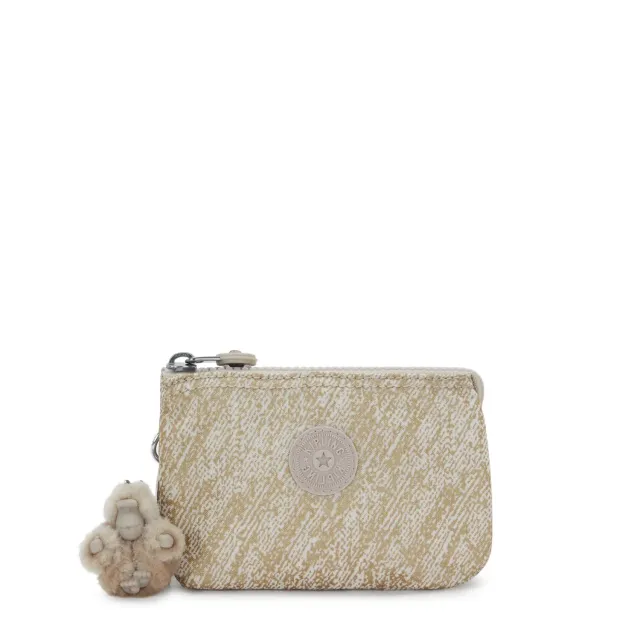 Kipling Creativity S portemonnee Brush of Gold Klein goud