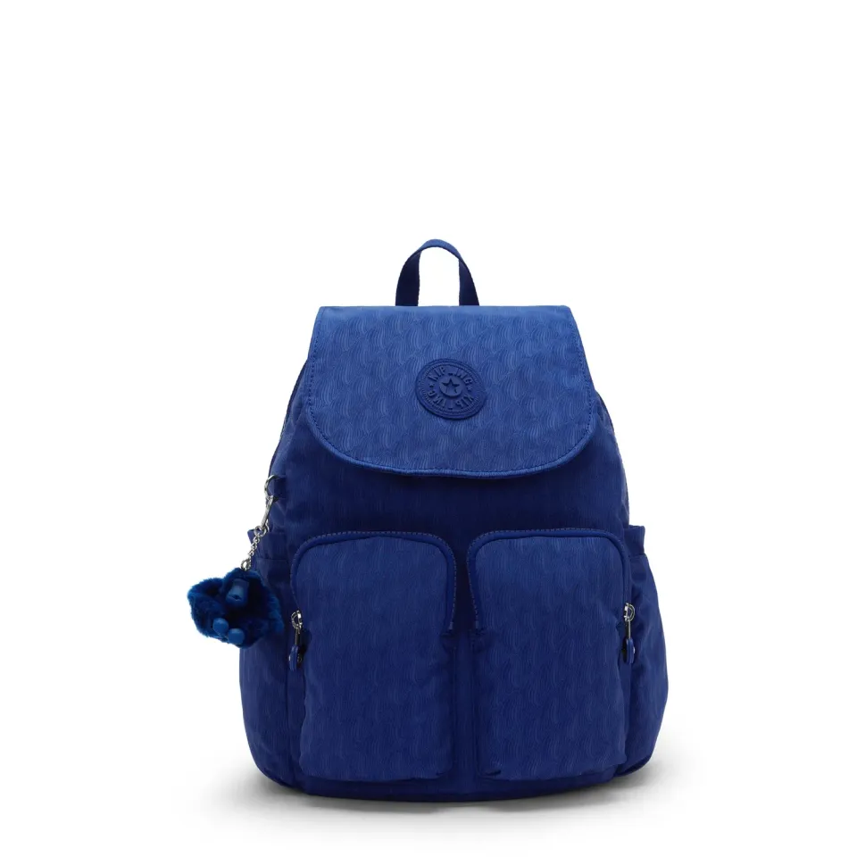 Kipling City Pocket S rugzak klein Diamond Wave Emboss – klep