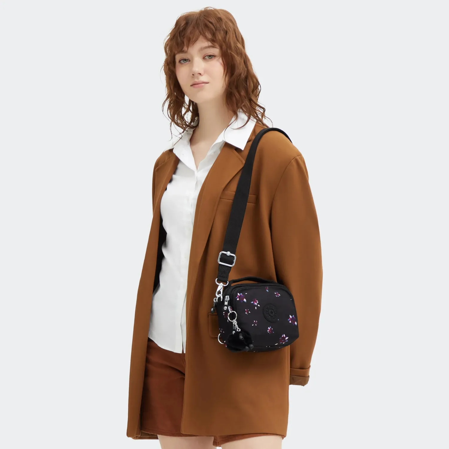 Kipling Cahir crossbody Night Flower Klein nylon