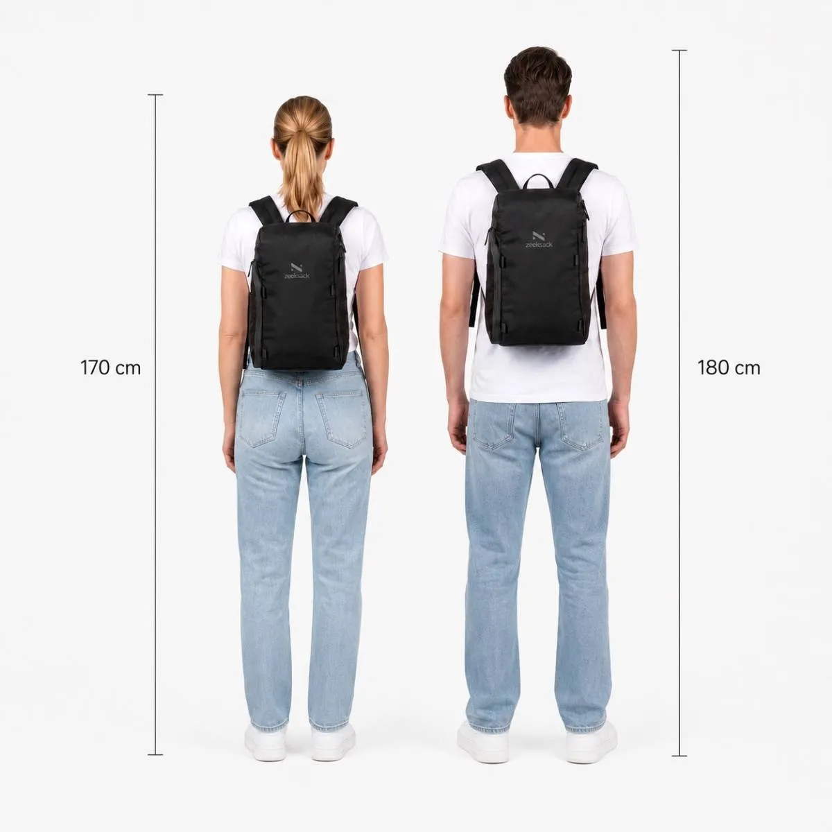 Zeeksack The Organizer 10L rugzak zwart personal item