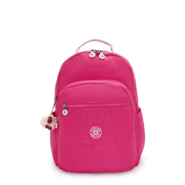 Kipling Seoul College Extra schoolrugzak Intense Rose 15 inch