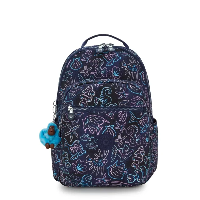 Kipling Seoul Lap rugzak Disco Fish 15 inch laptop