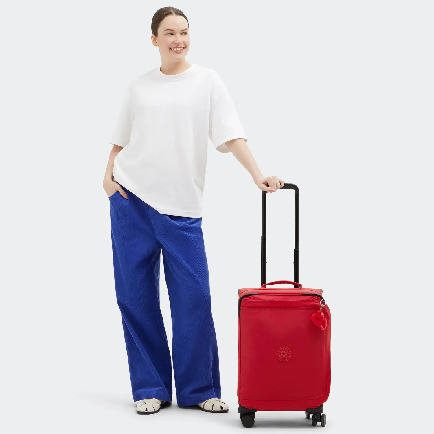 Kipling Spontaneous S Koffer Klein Ruby Red handbagage