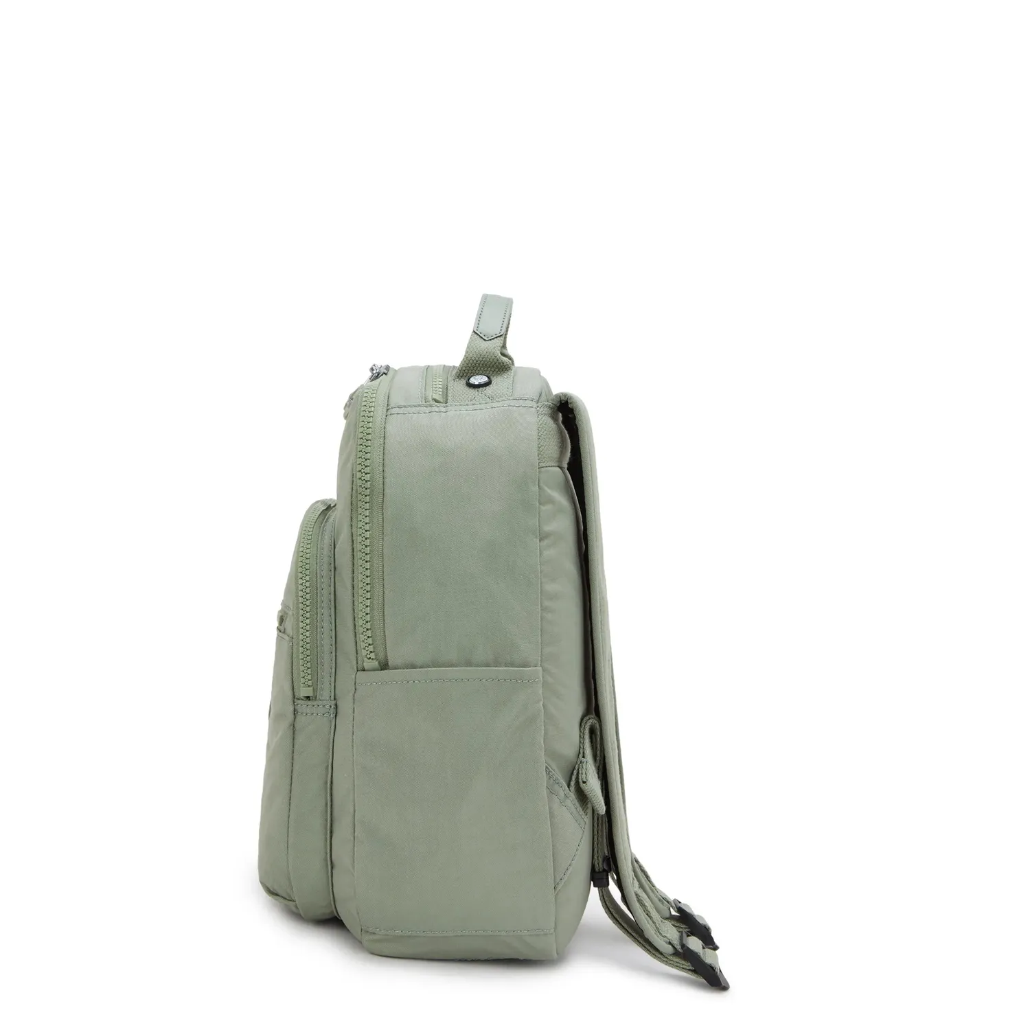 Kipling Seoul S kleine rugzak Green Tea met zijvakken voor fles