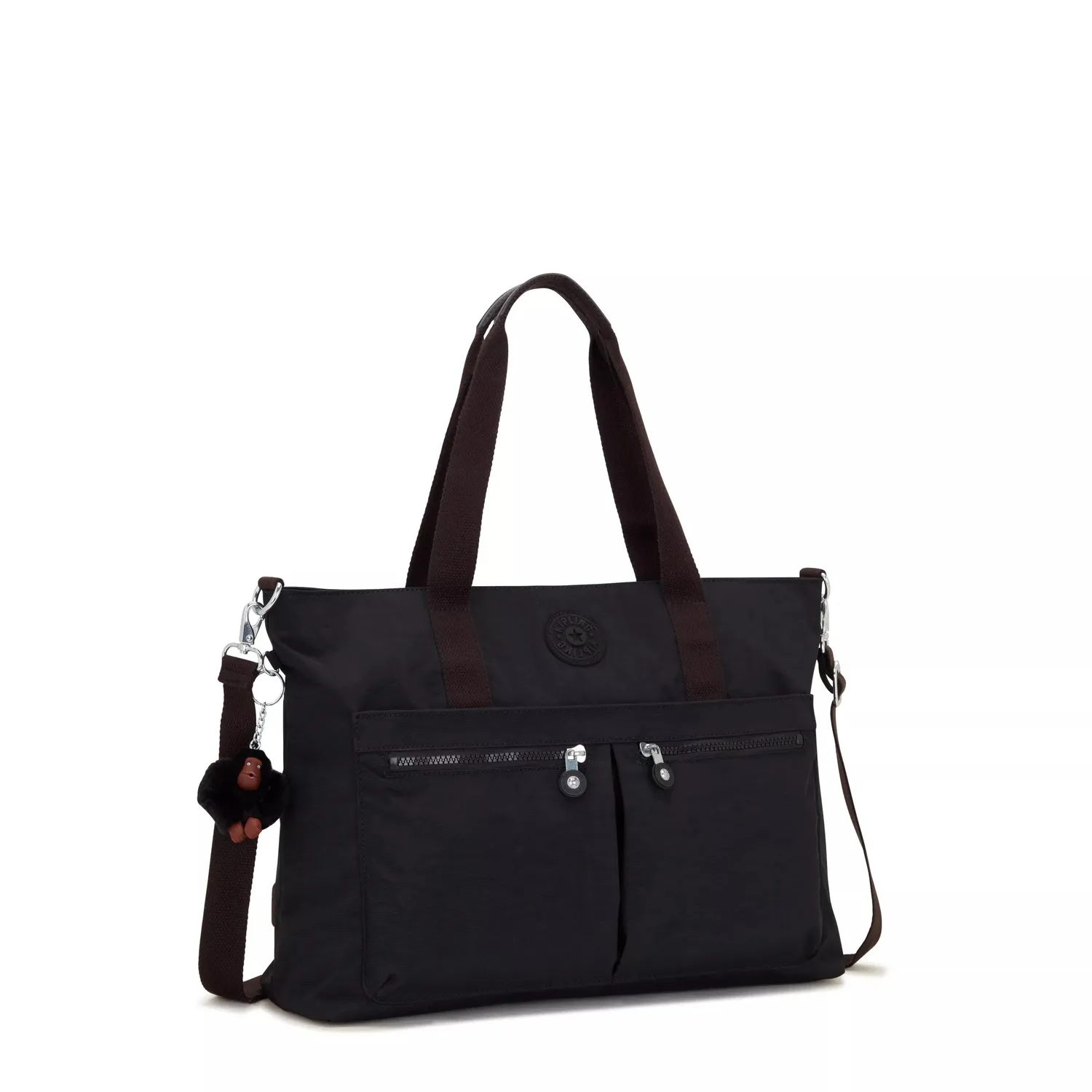 Kipling Natalie draagtas groot Black Tonal werk