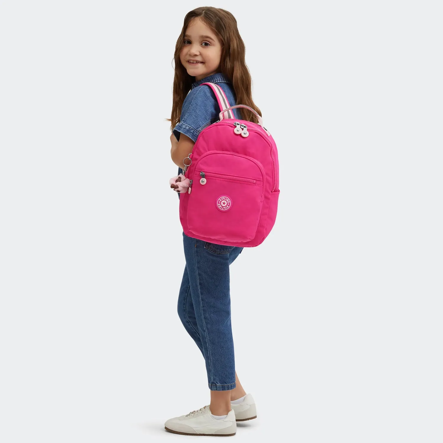 Kipling Seoul S rugzak Klein Intense Rose 11 inch tabletvak