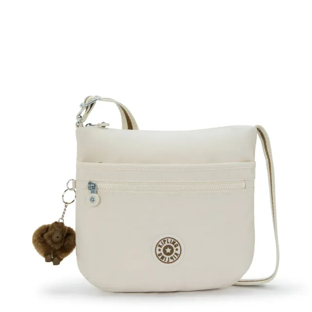 Kipling Arto schoudertas Medium Soft Sand licht