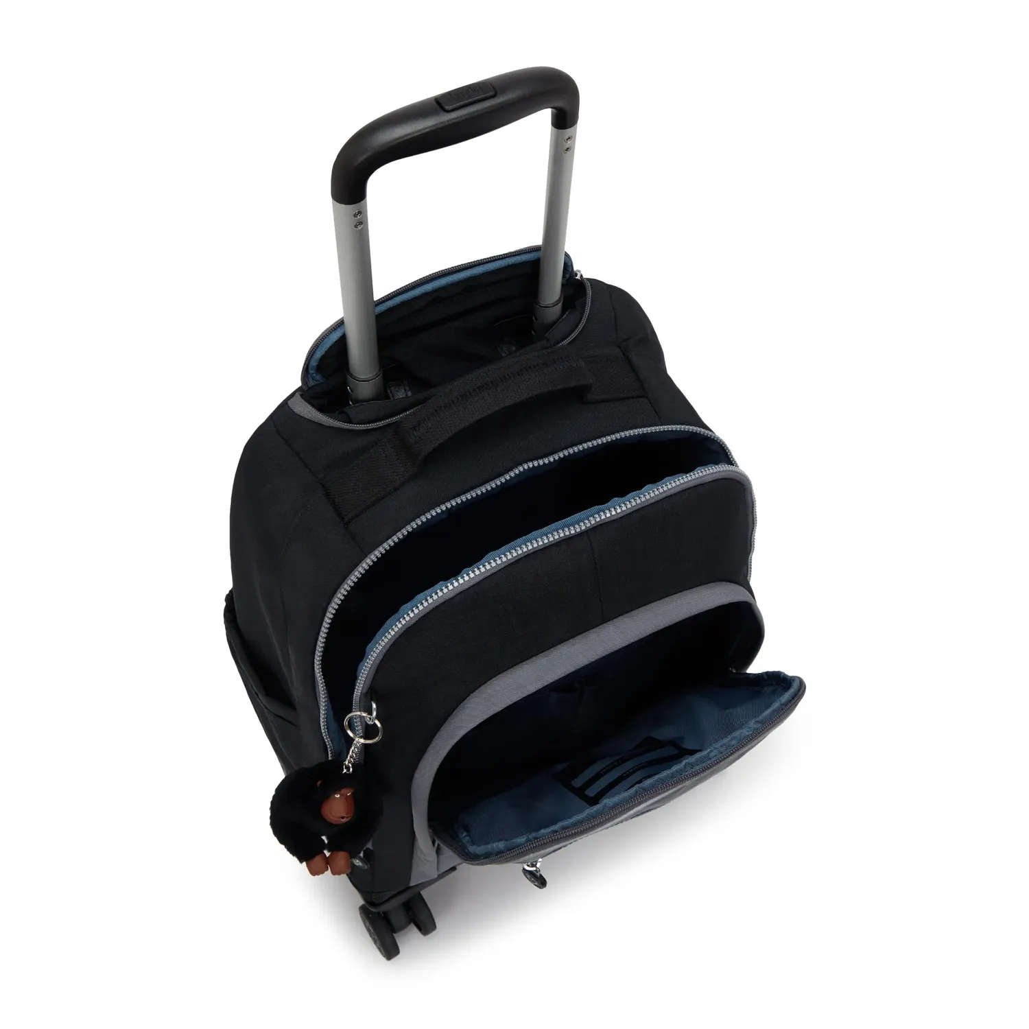 Kipling New Zea rugzak met wielen Space Black Block groot