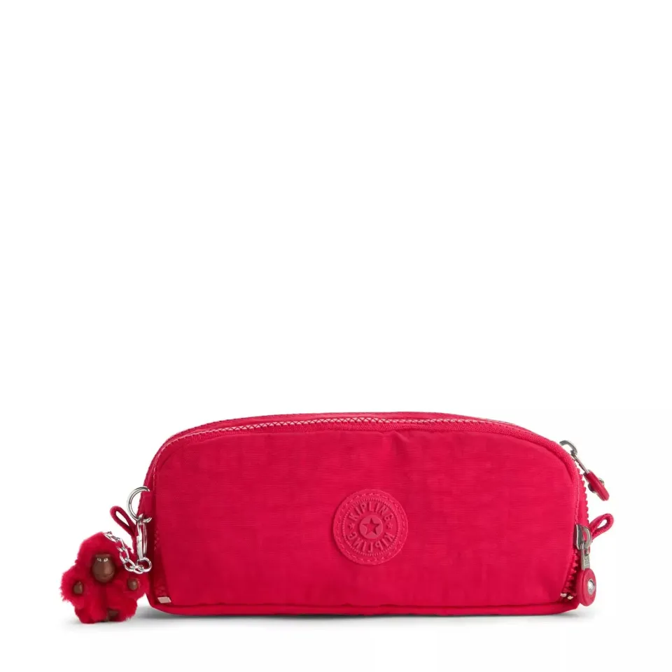Kipling Gitroy pennenetui Groot True Pink effen roze