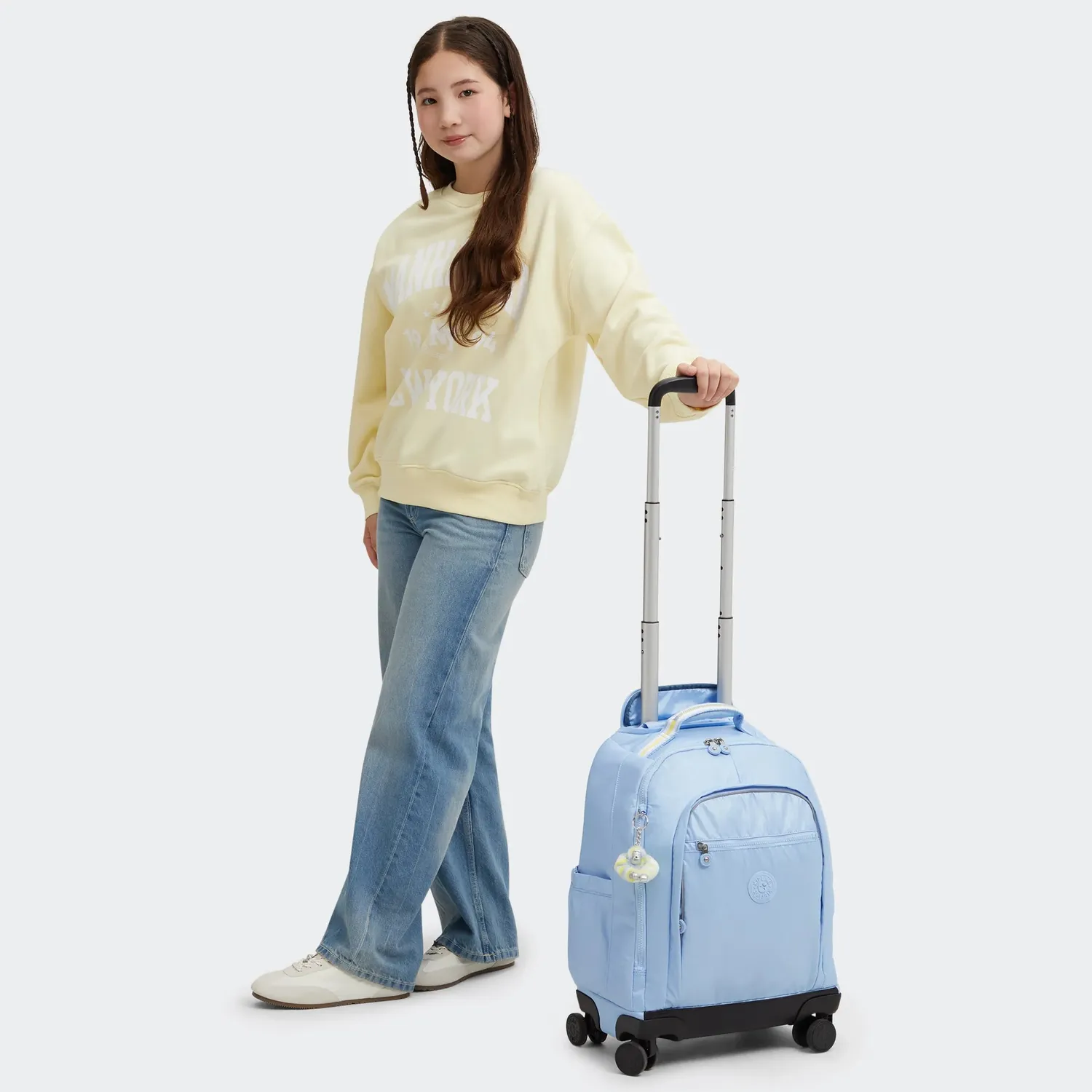 Kipling New Zea Groot kindertrolley Clear Sky Metallic