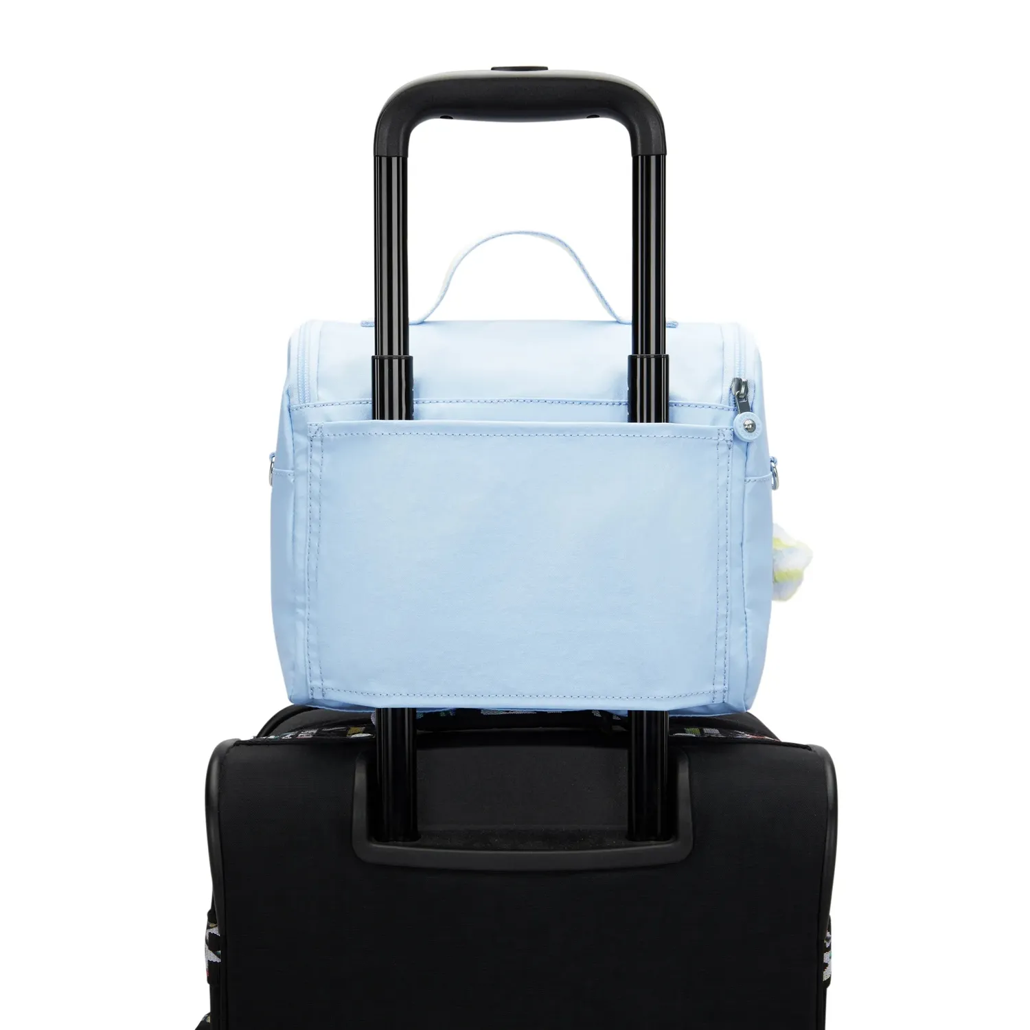Kipling New Kichirou lunchtas Groot Clear Sky Metallic trolleybevestiging