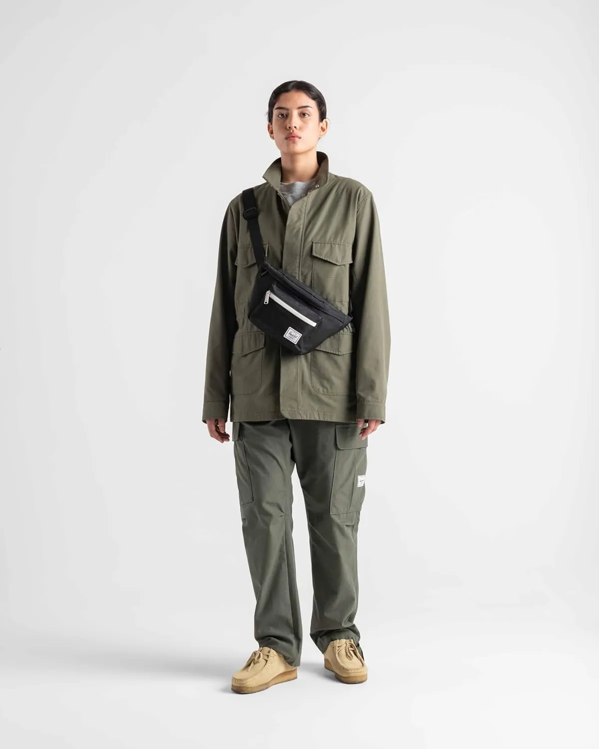 Herschel Pop Quiz heuptas Raven Crosshatch