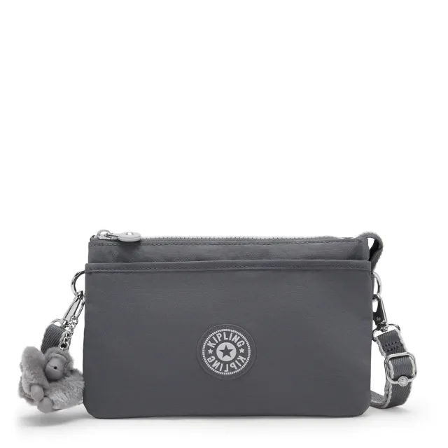 Kipling Riri crossbodytas Klein Moonlit Grey waterafstotend