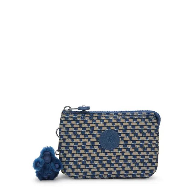 Kipling Creativity S portemonnee Blue on Wire klein licht