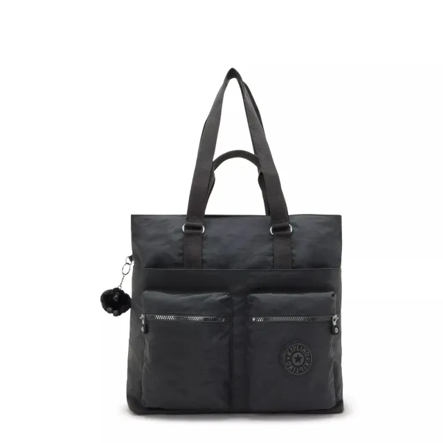 Kipling India grote shopper black noir met laptopvak