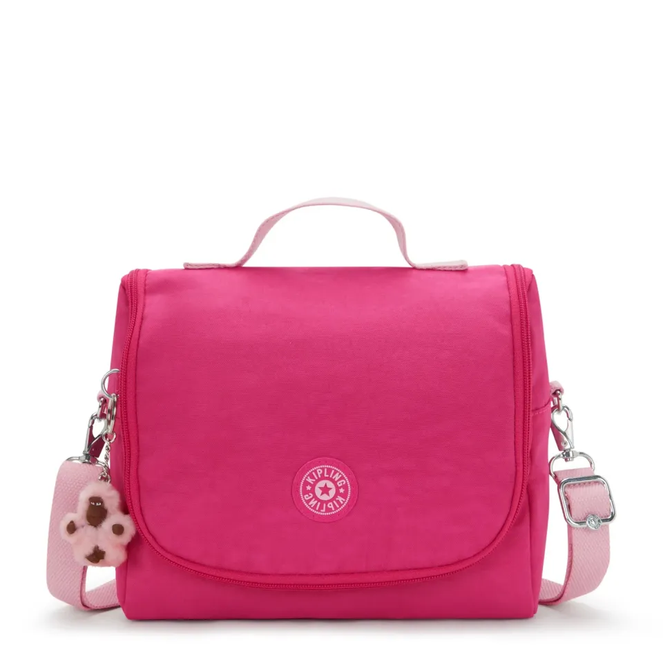 Kipling New Kichirou lunchtas Intense Rose Groot met trolleybevestiging
