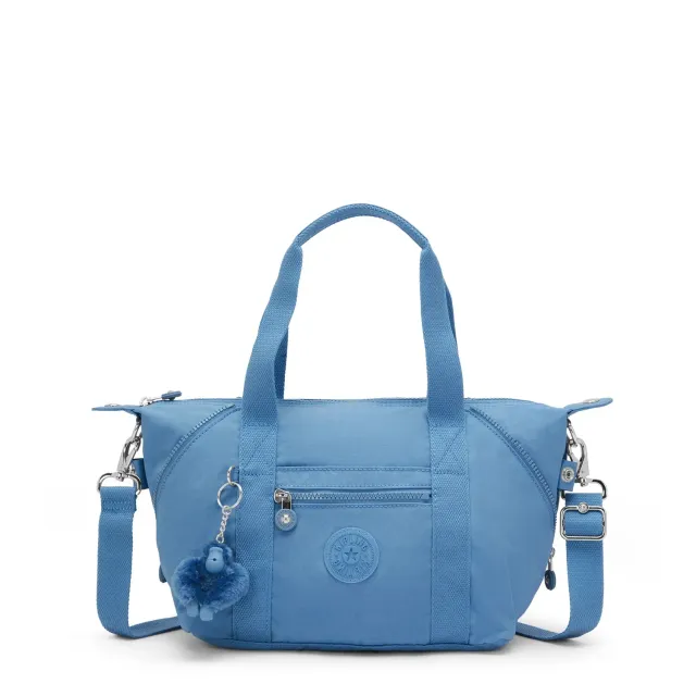 Kipling Art Mini schoudertas Vintage Blue Klein handgrepen