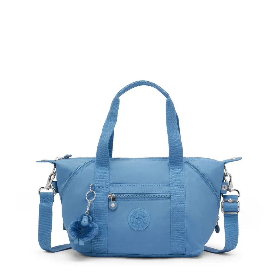 Kipling Art Mini schoudertas Vintage Blue Klein handgrepen