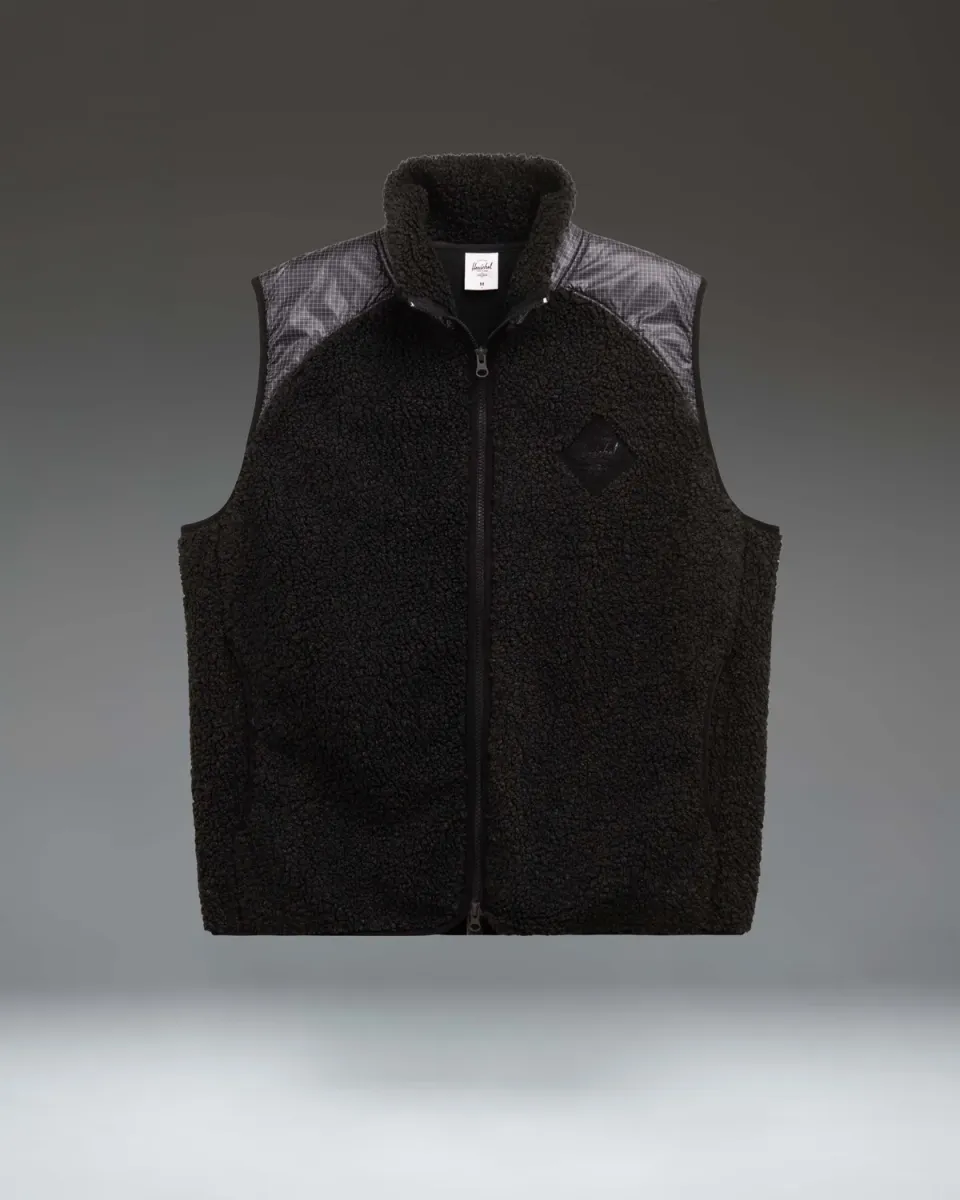 Herschel Performance Fleece bodywarmer zwart heren L
