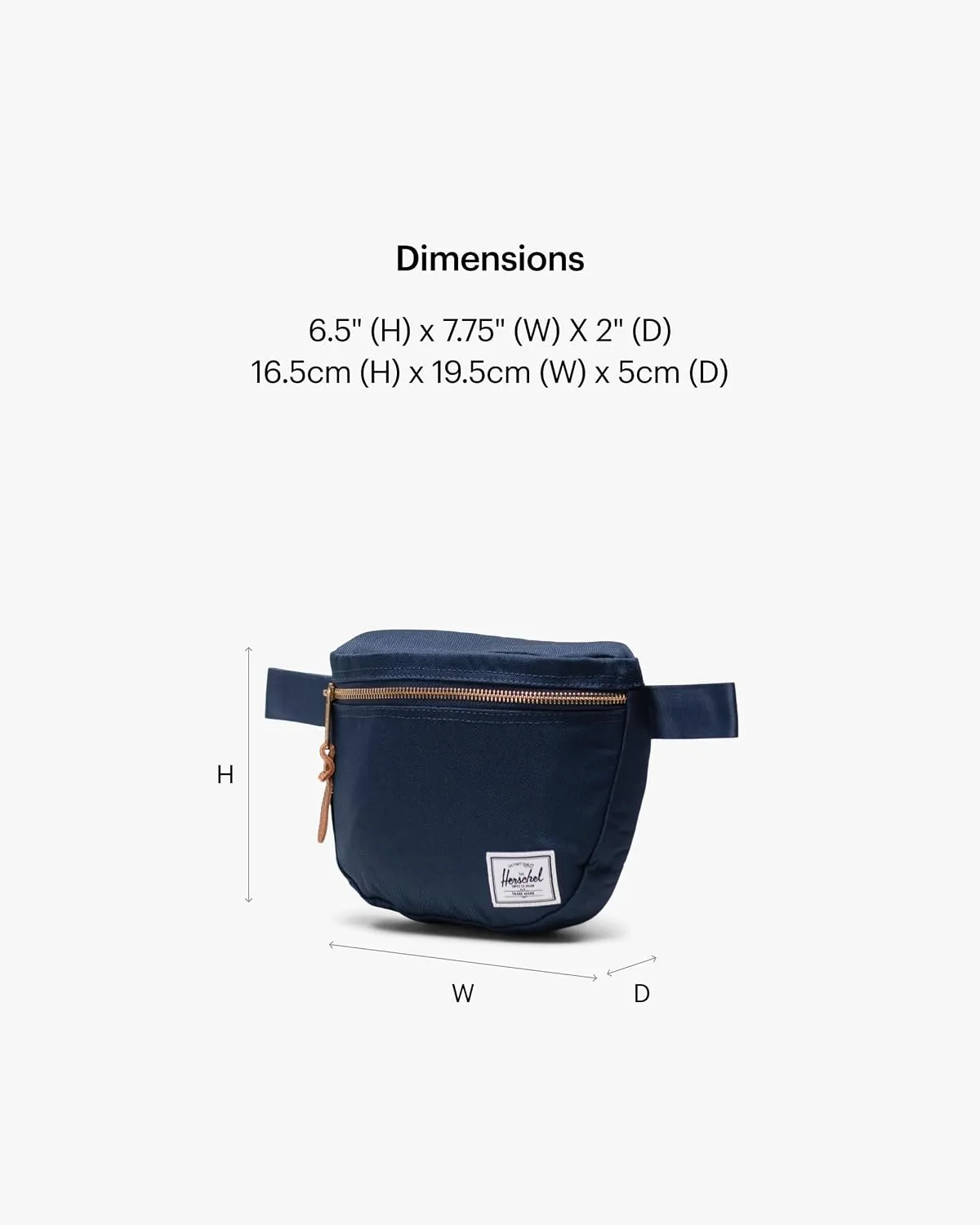 Herschel Settlement heuptas Navy blauw