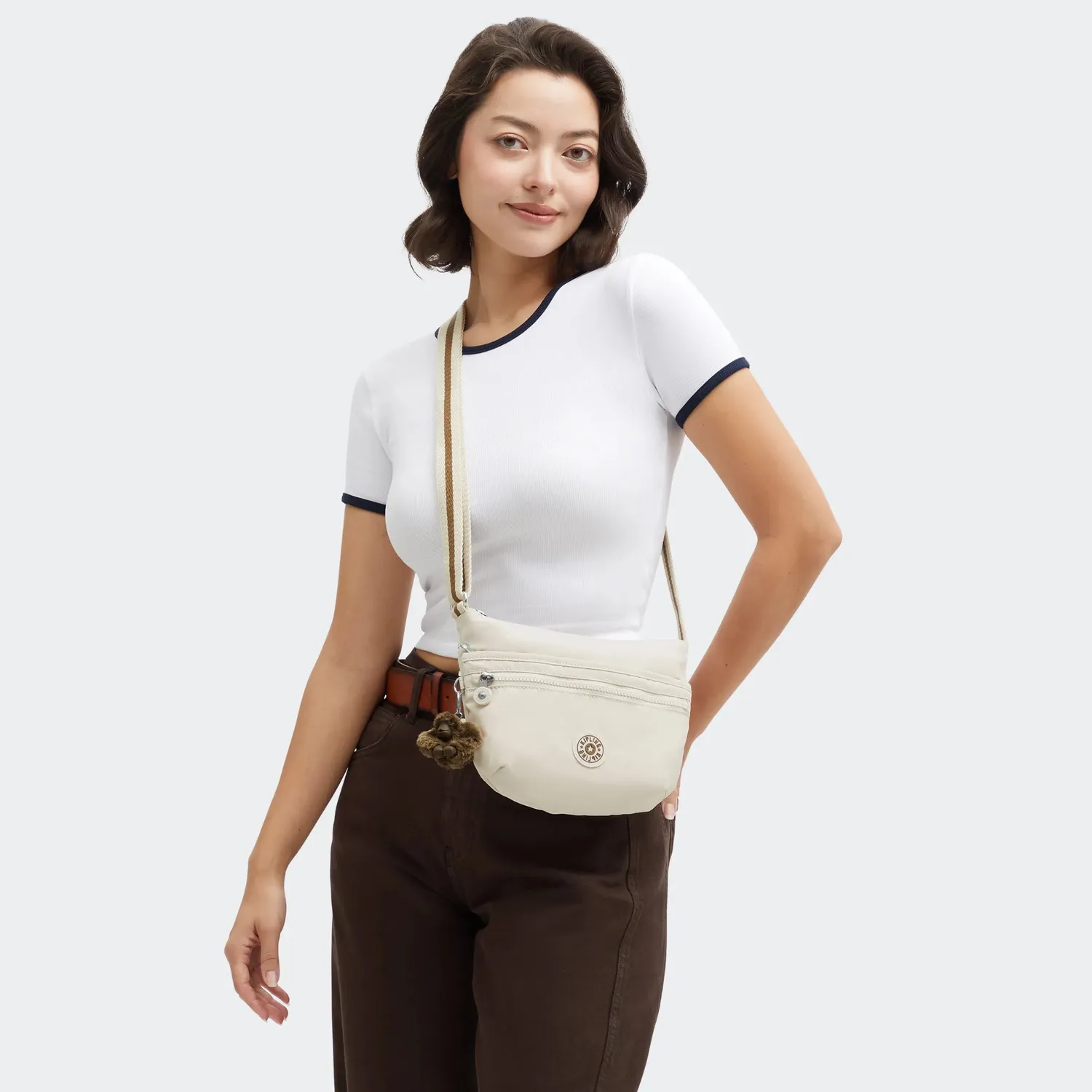 Kipling Arto S tasje Soft Sand klein beige