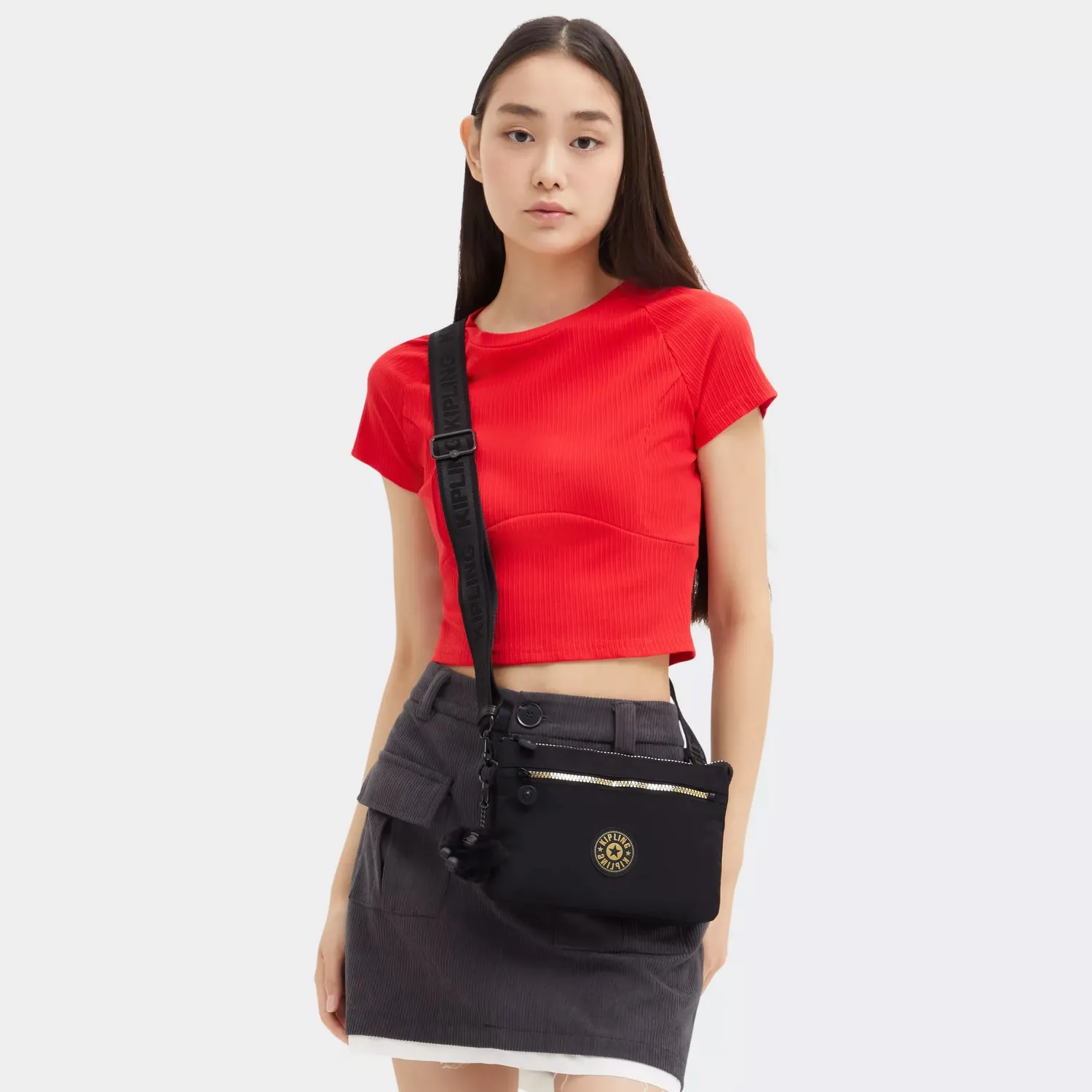 Kipling Riri Zip crossbodytas Glorious Gold klein waterafstotend