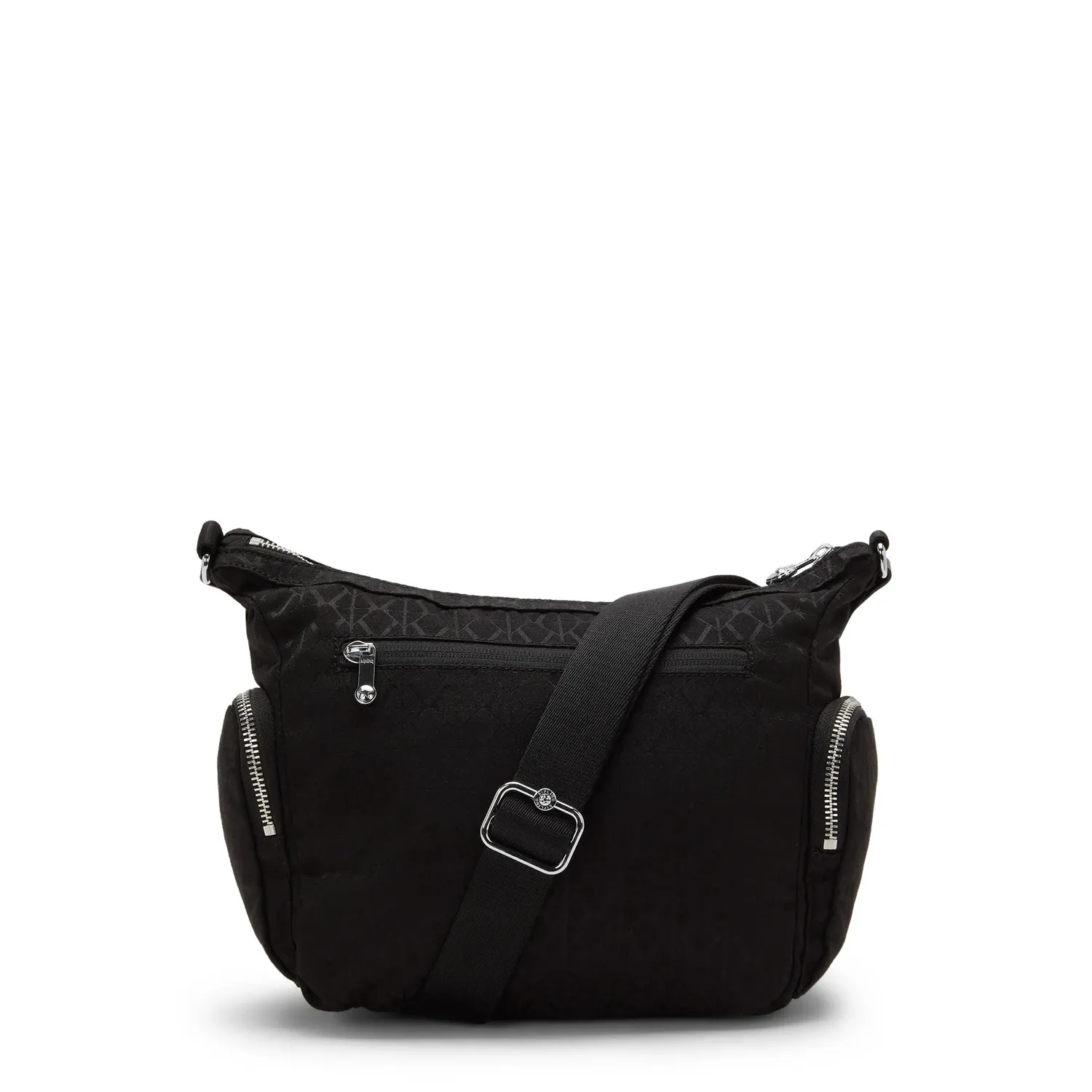 Kipling Gabb S crossbody tas Medium Noir Sign Jq met trekkoordvak