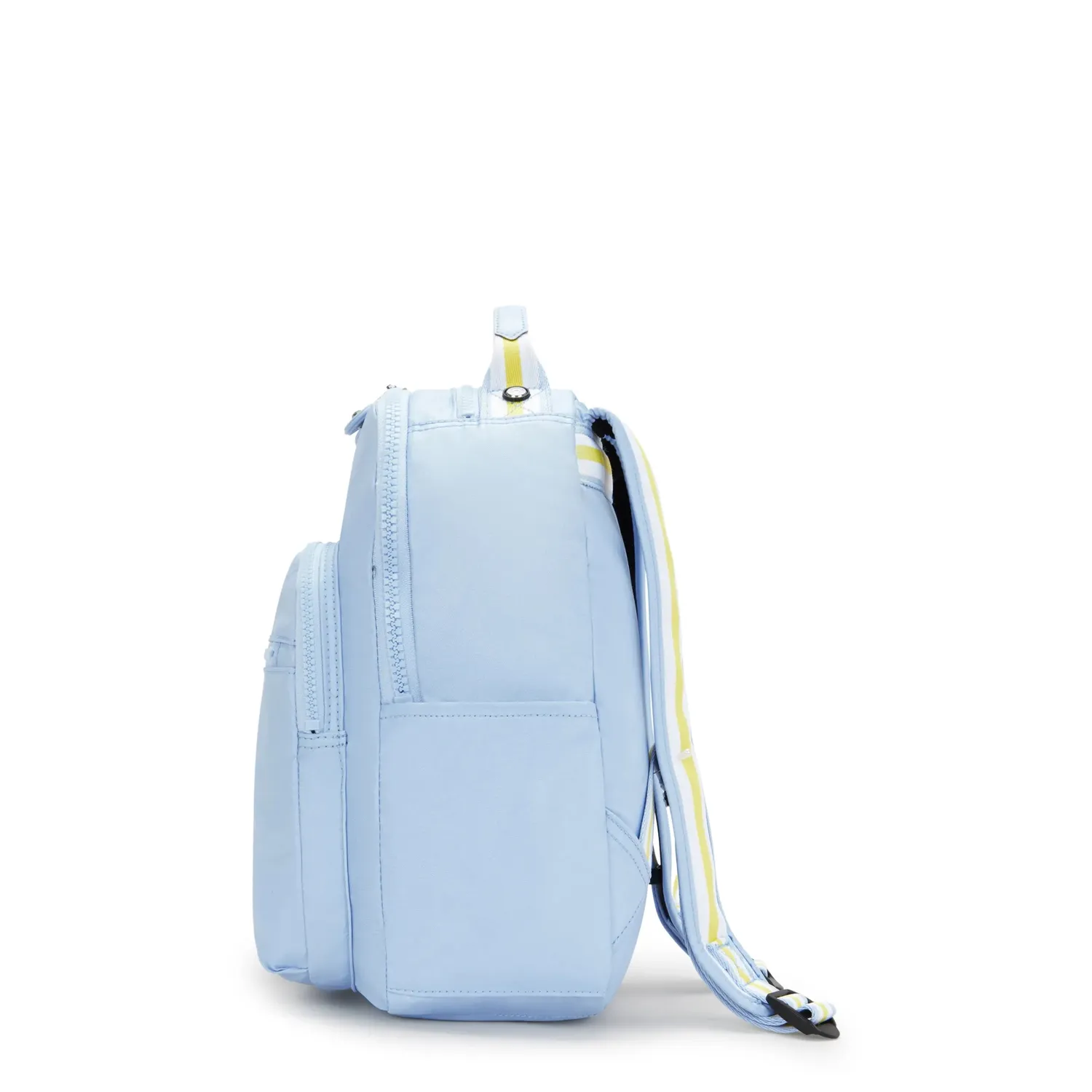 Kipling Seoul S kleine rugzak Clear Sky Metallic met tabletvak