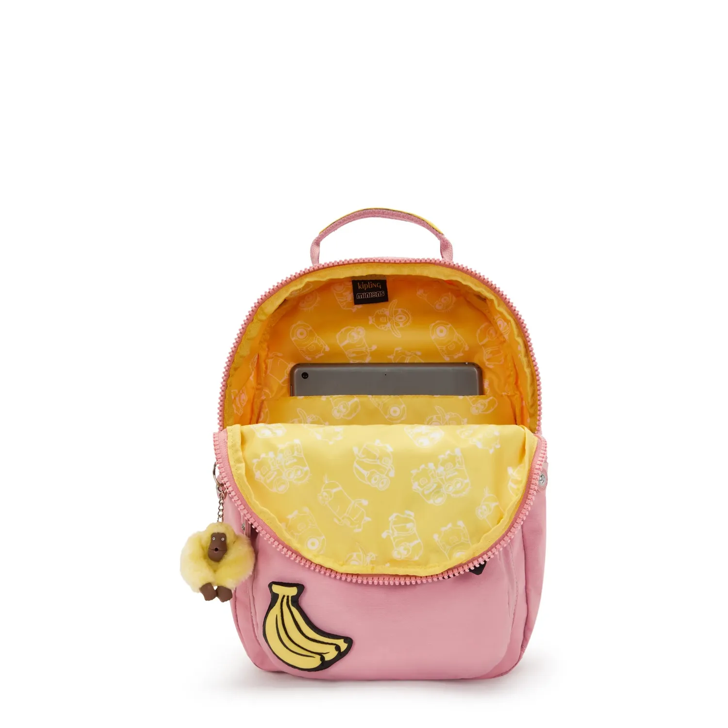 Kipling Seoul S Minions rugzak Klein Pink Daisy 11 inch