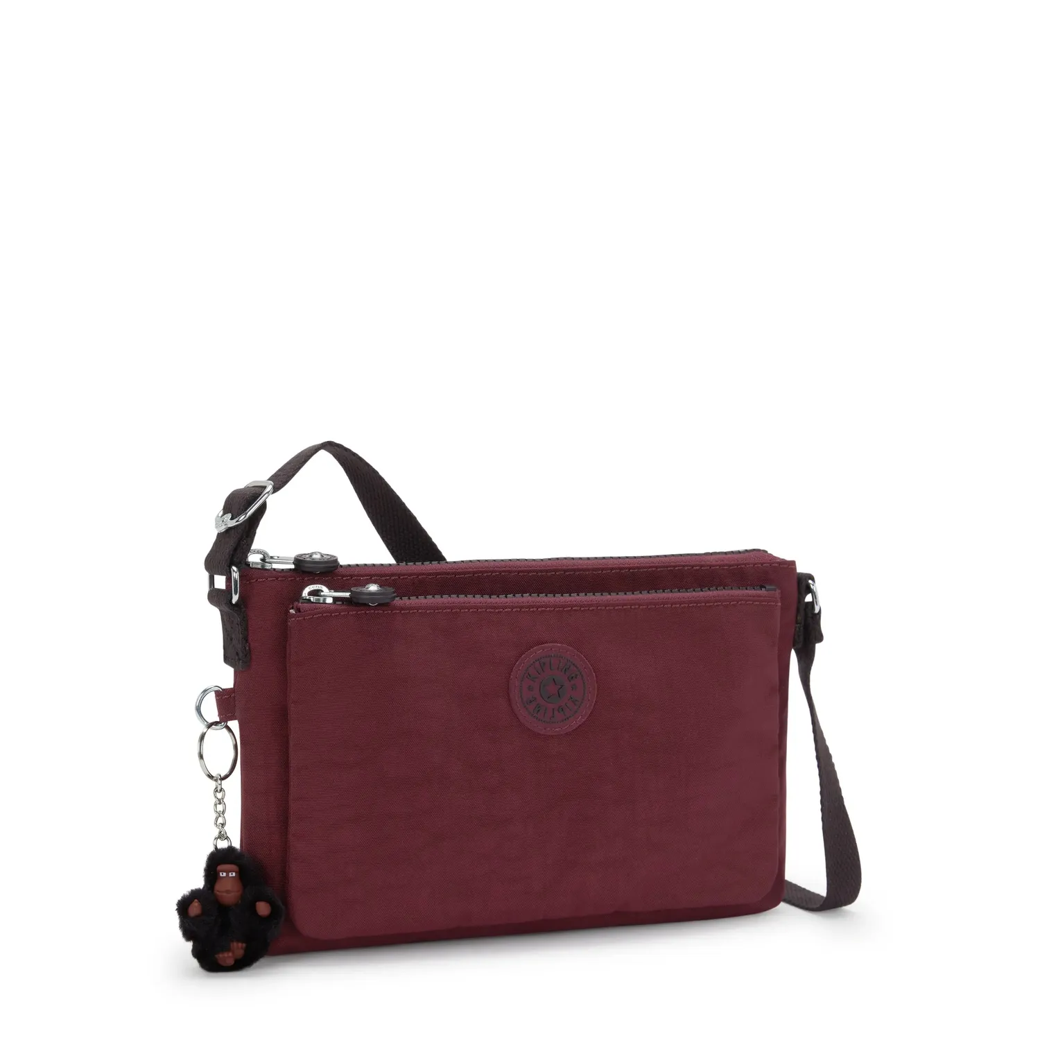 Kipling Mikaela schoudertas Mulberry Mocha klein